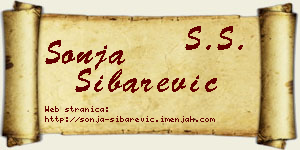 Sonja Šibarević vizit kartica